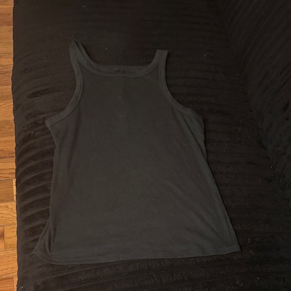 SKIMS Sheer Cotton Tank • NWT • Never Worn • Medium • Onyx